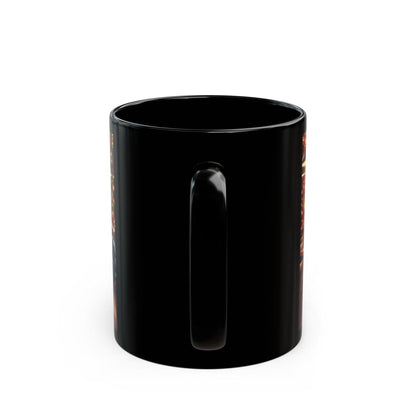 Alien Christmas Café Mug - A Festive and Out-of-This-World Design, 11oz - Dark Blue