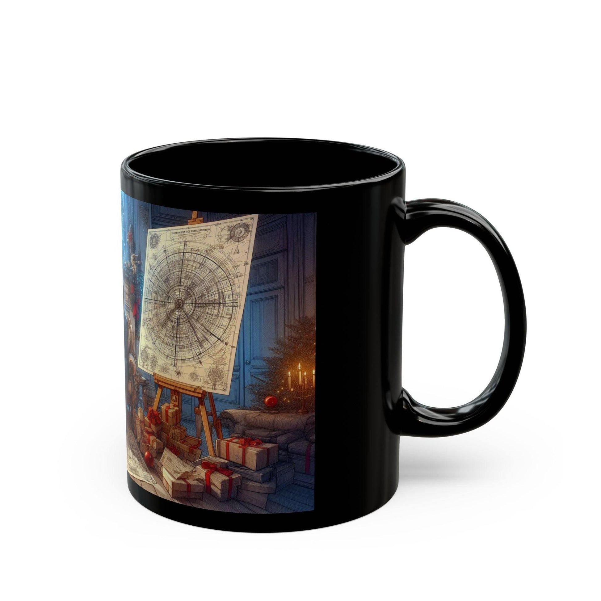 Epic Lovers Christmas Mug - A Romantic Holiday Keepsake, 11oz - Dark Blue