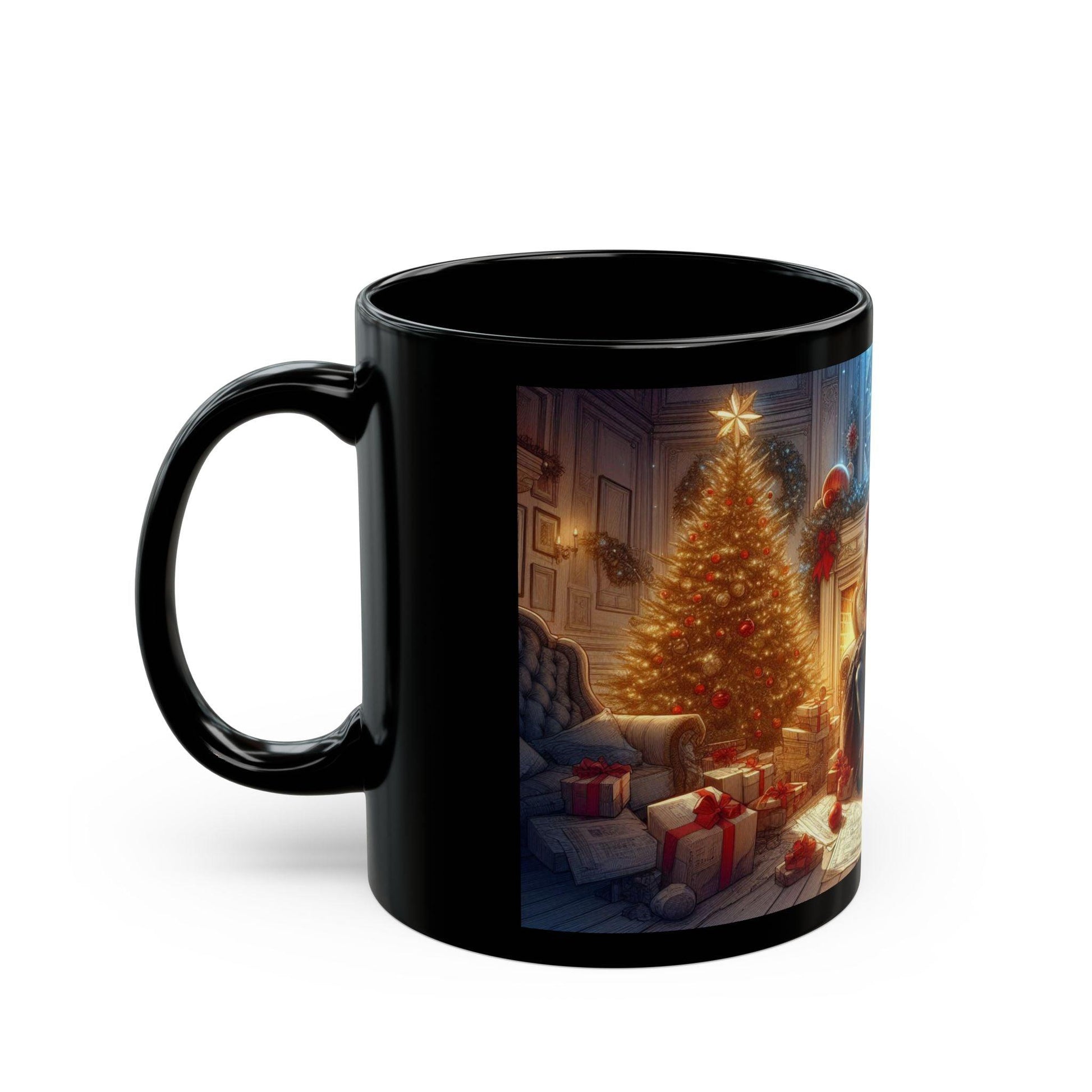 Epic Lovers Christmas Mug - A Romantic Holiday Keepsake, 11oz - Dark Blue