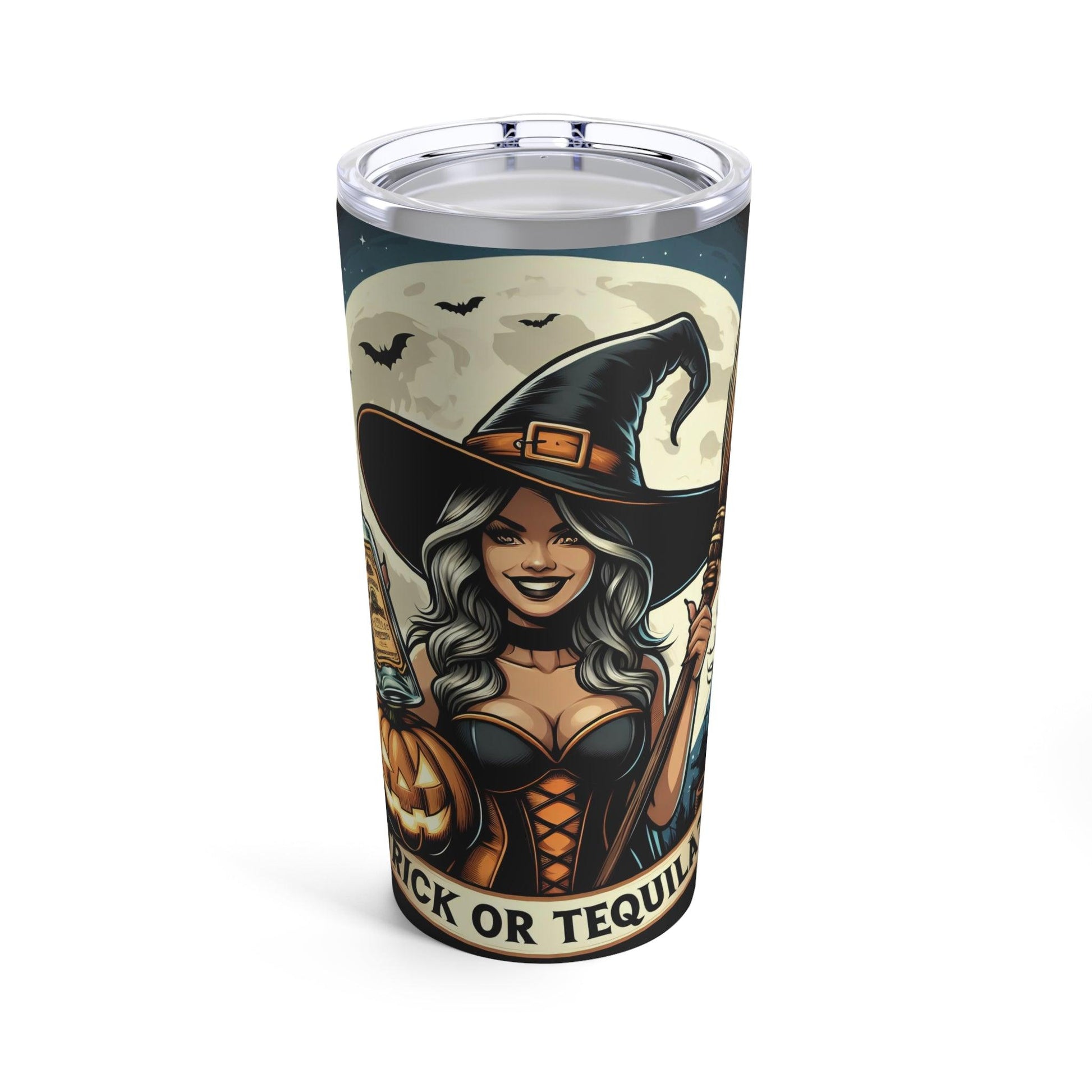 Trick or Tequila? 20 oz Tumbler - Dark Blue