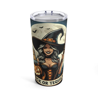 Trick or Tequila? 20 oz Tumbler - Dark Blue